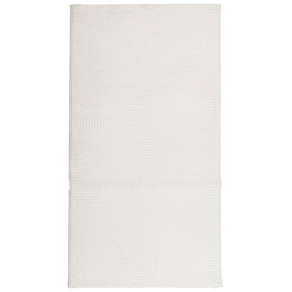 vidaXL Covor "IZA" aspect scandinav, cu fire scurte, crem, 80x150 cm