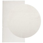 vidaXL Covor "IZA" aspect scandinav, cu fire scurte, crem, 80x150 cm vidaXL Covor "IZA" aspect scandinav, cu fire scurte, crem, 80x150 cm