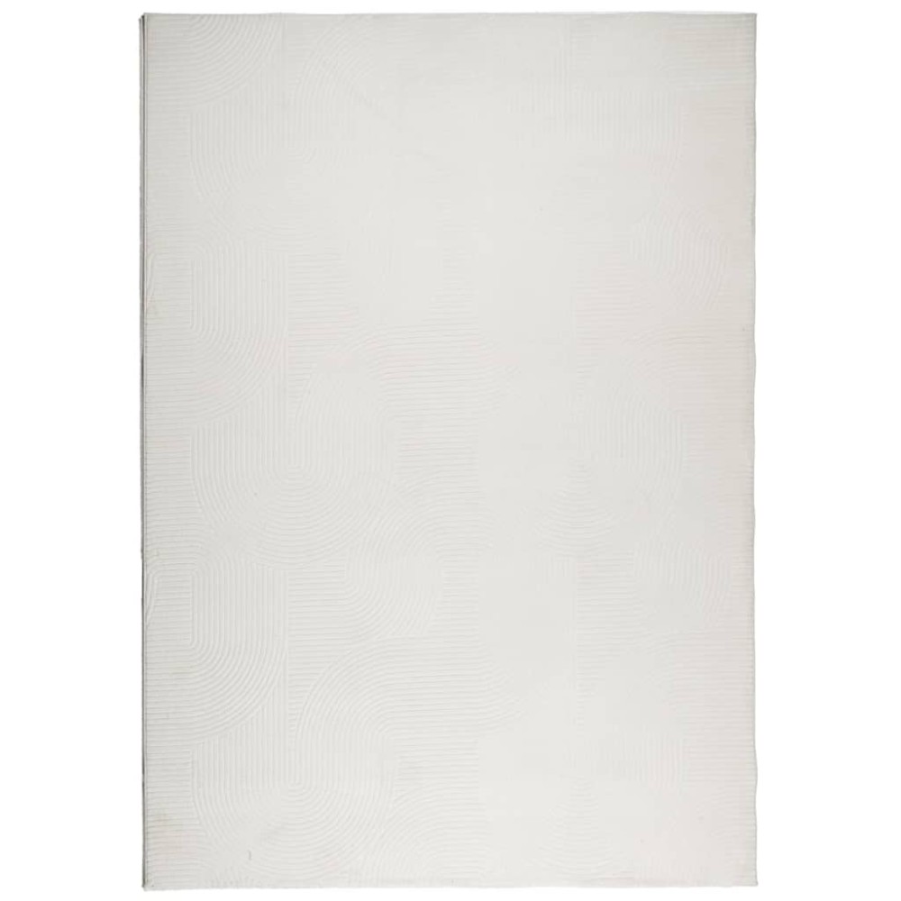 vidaXL Covor "IZA" aspect scandinav, cu fire scurte, crem, 120x170 cm