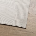 vidaXL Covor "IZA" aspect scandinav, cu fire scurte, crem, 120x170 cm vidaXL Covor "IZA" aspect scandinav, cu fire scurte, crem, 120x170 cm