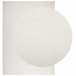 vidaXL Covor "IZA" aspect scandinav, cu fire scurte, crem, 140x200 cm