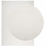 vidaXL Covor "IZA" aspect scandinav, cu fire scurte, crem, 240x340 cm