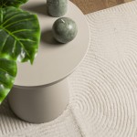 vidaXL Covor "IZA" aspect scandinav, cu fire scurte, crem, 240x340 cm