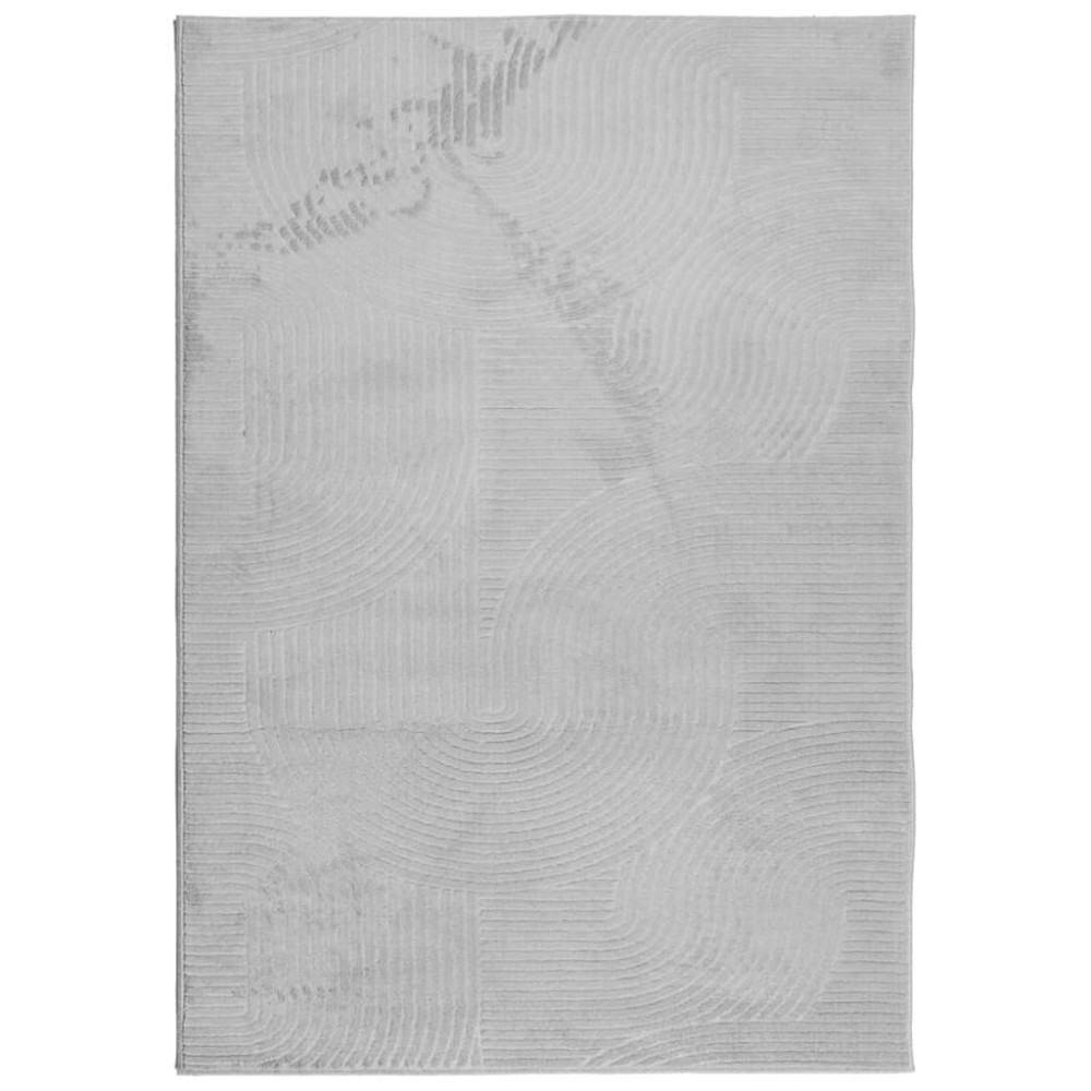 vidaXL Covor "IZA" aspect scandinav, cu fire scurte, gri, 120x170 cm