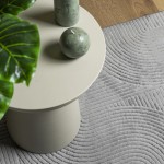 vidaXL Covor "IZA" aspect scandinav, cu fire scurte, gri, 160x230 cm