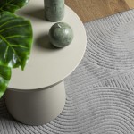 vidaXL Covor "IZA" aspect scandinav, cu fire scurte, gri, 240x340 cm