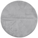 vidaXL Covor "IZA" aspect scandinav, cu fire scurte, gri, Ø 80 cm vidaXL Covor "IZA" aspect scandinav, cu fire scurte, gri, Ø 80 cm
