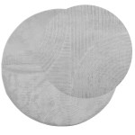 vidaXL Covor "IZA" aspect scandinav, cu fire scurte, gri, Ø 80 cm vidaXL Covor "IZA" aspect scandinav, cu fire scurte, gri, Ø 80 cm