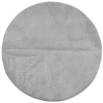 vidaXL Covor "IZA" aspect scandinav, cu fire scurte, gri, Ø 100 cm vidaXL Covor "IZA" aspect scandinav, cu fire scurte, gri, Ø 100 cm