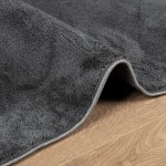 vidaXL Covor „OVIEDO”, fire scurte, antracit, 80x150 cm vidaXL Covor „OVIEDO”, fire scurte, antracit, 80x150 cm