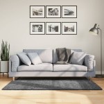 vidaXL Covor „OVIEDO”, fire scurte, antracit, 120x170 cm vidaXL Covor „OVIEDO”, fire scurte, antracit, 120x170 cm