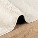 vidaXL Covor „OVIEDO”, fire scurte, bej, 140x200 cm vidaXL Covor „OVIEDO”, fire scurte, bej, 140x200 cm
