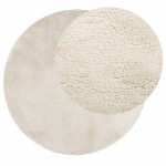 vidaXL Covor „OVIEDO”, fire scurte, bej, Ø 80 cm vidaXL Covor „OVIEDO”, fire scurte, bej, Ø 80 cm