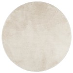 vidaXL Covor „OVIEDO”, fire scurte, bej, Ø 160 cm