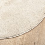 vidaXL Covor „OVIEDO”, fire scurte, bej, Ø 160 cm