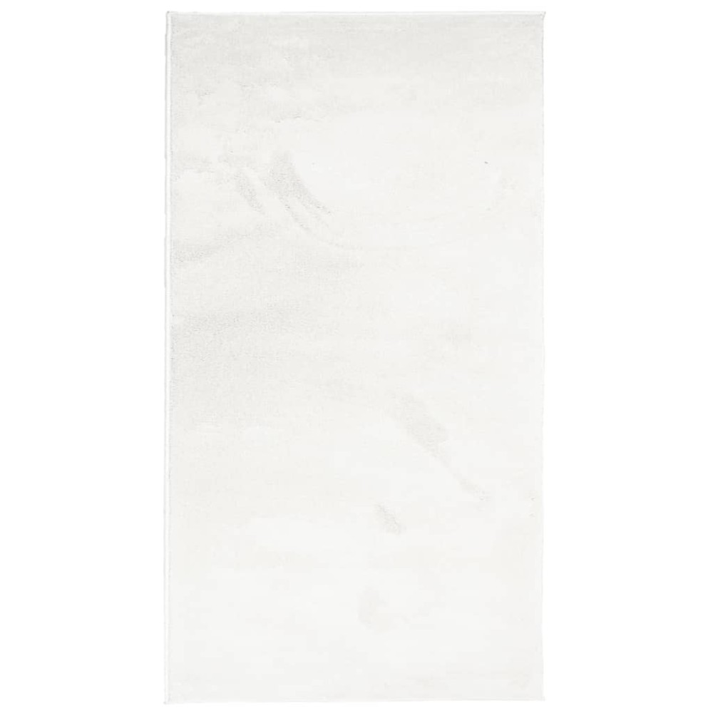 vidaXL Covor „OVIEDO”, fire scurte, crem, 80x150 cm