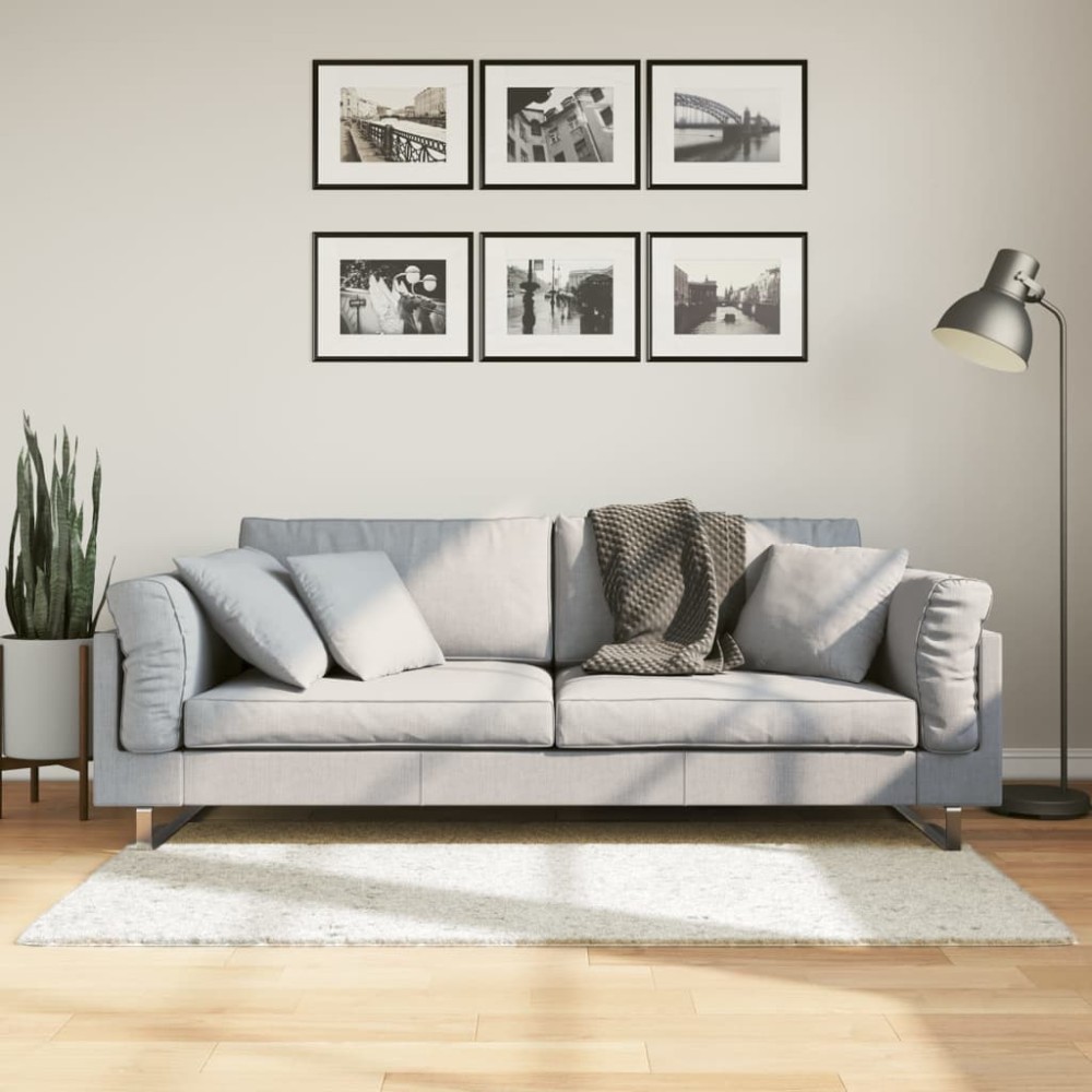 vidaXL Covor „OVIEDO”, fire scurte, crem, 80x150 cm
