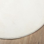 vidaXL Covor „OVIEDO”, fire scurte, crem, Ø 80 cm vidaXL Covor „OVIEDO”, fire scurte, crem, Ø 80 cm