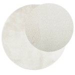vidaXL Covor „OVIEDO”, fire scurte, crem, Ø 120 cm vidaXL Covor „OVIEDO”, fire scurte, crem, Ø 120 cm