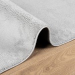 vidaXL Covor „OVIEDO”, fire scurte, gri, 80x150 cm vidaXL Covor „OVIEDO”, fire scurte, gri, 80x150 cm