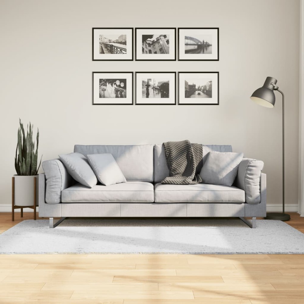 vidaXL Covor „OVIEDO”, fire scurte, gri, 100x200 cm