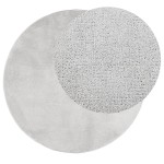vidaXL Covor „OVIEDO”, fire scurte, gri, Ø 100 cm vidaXL Covor „OVIEDO”, fire scurte, gri, Ø 100 cm