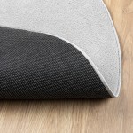 vidaXL Covor „OVIEDO”, fire scurte, gri, Ø 100 cm vidaXL Covor „OVIEDO”, fire scurte, gri, Ø 100 cm