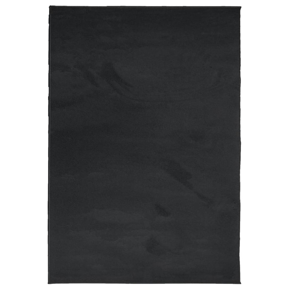 vidaXL Covor „OVIEDO”, fire scurte, negru, 160x230 cm
