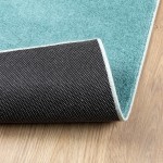 vidaXL Covor „OVIEDO”, fire scurte, verde, 80x250 cm vidaXL Covor „OVIEDO”, fire scurte, verde, 80x250 cm