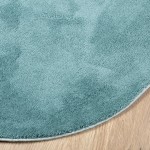 vidaXL Covor „OVIEDO”, fire scurte, verde, Ø 80 cm vidaXL Covor „OVIEDO”, fire scurte, verde, Ø 80 cm