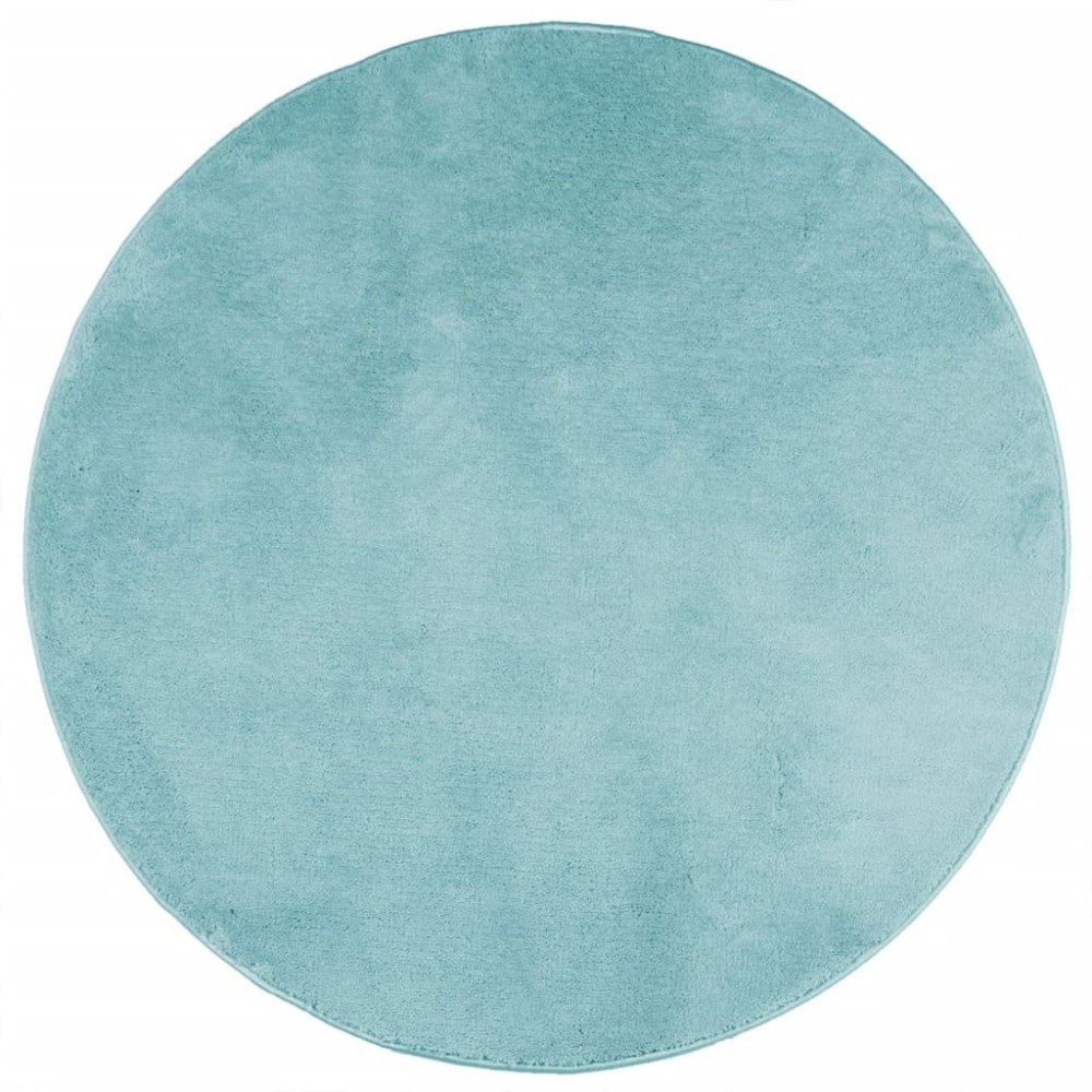 vidaXL Covor „OVIEDO”, fire scurte, verde, Ø 100 cm