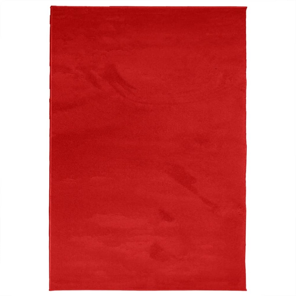 vidaXL Covor „OVIEDO”, fire scurte, roșu, 160x230 cm