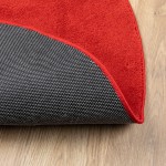 vidaXL Covor „OVIEDO”, fire scurte, roșu, Ø 120 cm vidaXL Covor „OVIEDO”, fire scurte, roșu, Ø 120 cm