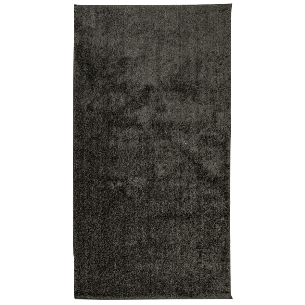vidaXL Covor ISTAN, cu fire înalte, aspect lucios, antracit, 80x150 cm