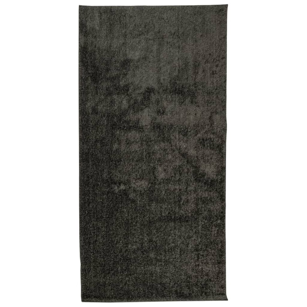 vidaXL Covor ISTAN, cu fire înalte, aspect lucios, antracit, 100x200cm