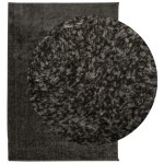 vidaXL Covor ISTAN, cu fire înalte, aspect lucios, antracit, 120x170cm vidaXL Covor ISTAN, cu fire înalte, aspect lucios, antracit, 120x170cm