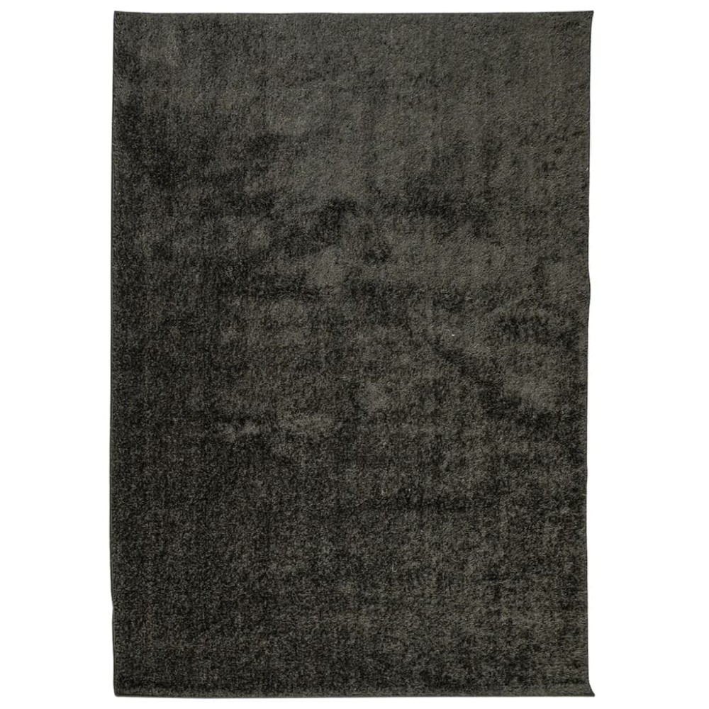 vidaXL Covor ISTAN, cu fire înalte, aspect lucios, antracit, 140x200cm