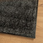 vidaXL Covor ISTAN, cu fire înalte, aspect lucios, antracit, 240x340cm