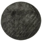 vidaXL Covor ISTAN, cu fire înalte, aspect lucios, antracit, Ø 200 cm vidaXL Covor ISTAN, cu fire înalte, aspect lucios, antracit, Ø 200 cm