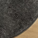 vidaXL Covor ISTAN, cu fire înalte, aspect lucios, antracit, Ø 200 cm vidaXL Covor ISTAN, cu fire înalte, aspect lucios, antracit, Ø 200 cm