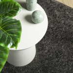 vidaXL Covor ISTAN, cu fire înalte, aspect lucios, antracit, Ø 200 cm vidaXL Covor ISTAN, cu fire înalte, aspect lucios, antracit, Ø 200 cm