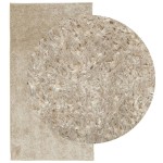 vidaXL Covor ISTAN, cu fire înalte, aspect lucios, bej, 80x150 cm vidaXL Covor ISTAN, cu fire înalte, aspect lucios, bej, 80x150 cm