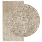 vidaXL Covor ISTAN, cu fire înalte, aspect lucios, bej, 100x200 cm vidaXL Covor ISTAN, cu fire înalte, aspect lucios, bej, 100x200 cm