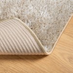 vidaXL Covor ISTAN, cu fire înalte, aspect lucios, bej, 100x200 cm vidaXL Covor ISTAN, cu fire înalte, aspect lucios, bej, 100x200 cm