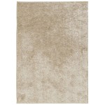vidaXL Covor ISTAN, cu fire înalte, aspect lucios, bej, 140x200 cm