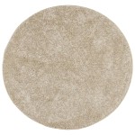 vidaXL Covor ISTAN, cu fire înalte, aspect lucios, bej, Ø 120 cm vidaXL Covor ISTAN, cu fire înalte, aspect lucios, bej, Ø 120 cm