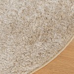 vidaXL Covor ISTAN, cu fire înalte, aspect lucios, bej, Ø 120 cm vidaXL Covor ISTAN, cu fire înalte, aspect lucios, bej, Ø 120 cm