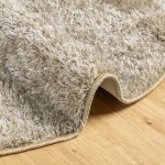 vidaXL Covor ISTAN, cu fire înalte, aspect lucios, bej, Ø 120 cm vidaXL Covor ISTAN, cu fire înalte, aspect lucios, bej, Ø 120 cm