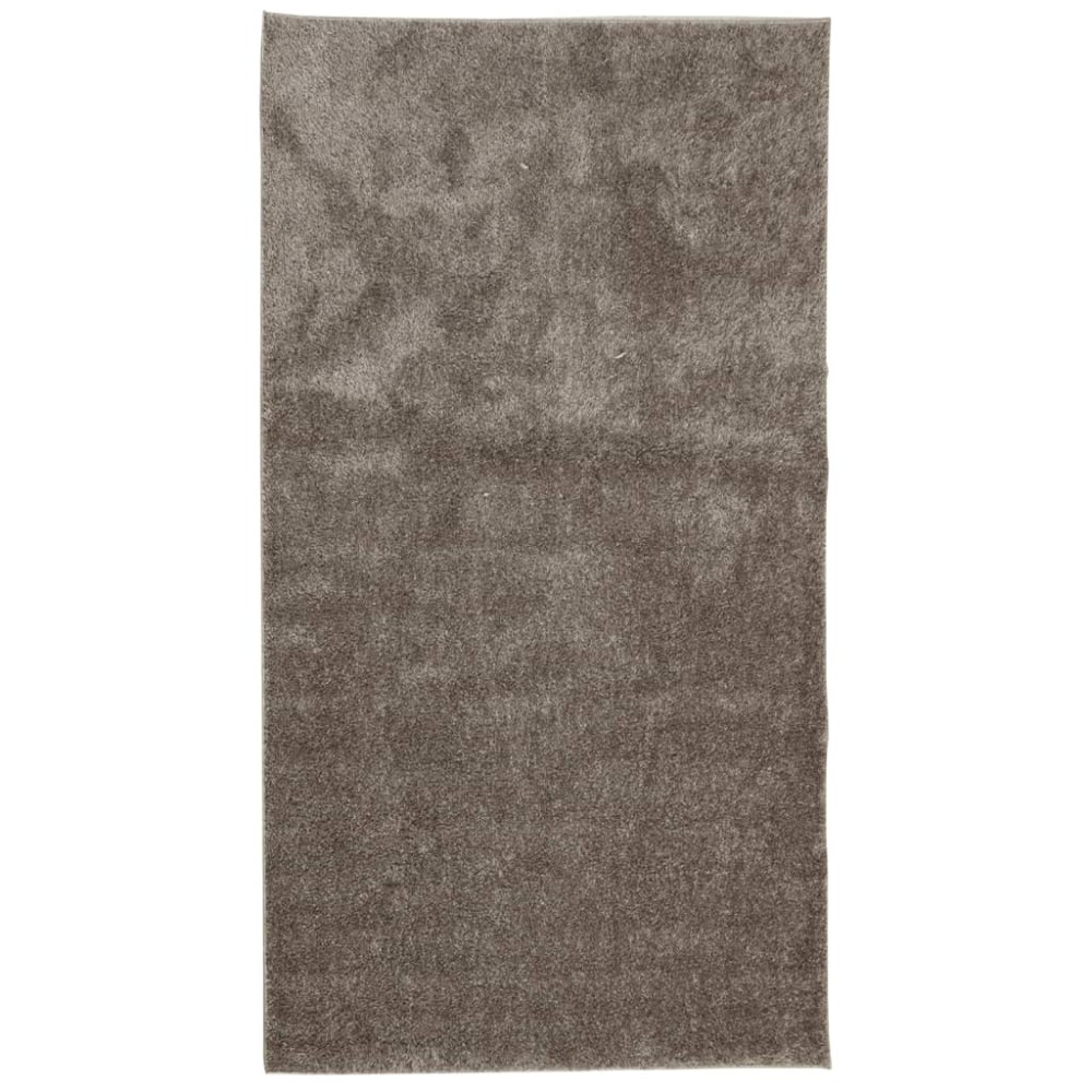 vidaXL Covor ISTAN, cu fire înalte, aspect lucios, gri, 80x150 cm