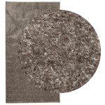 vidaXL Covor ISTAN, cu fire înalte, aspect lucios, gri, 80x150 cm